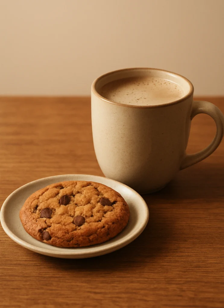 Cookie Paired with Hot Drink